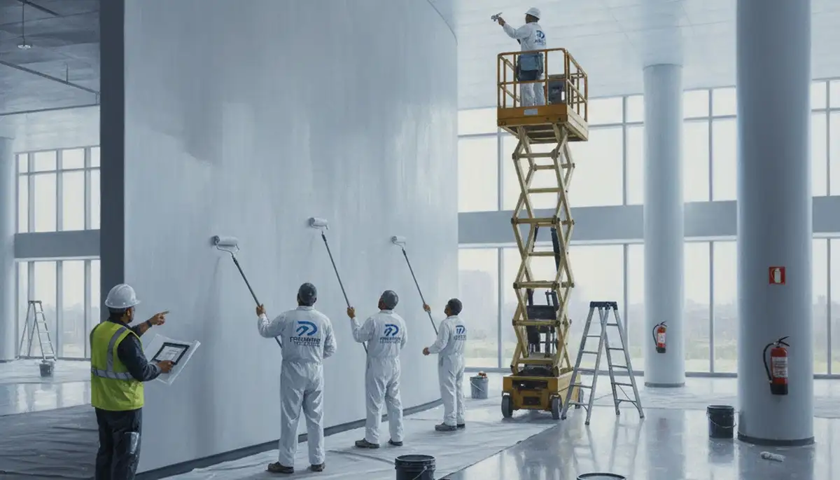 Lancaster, PA commercial painters applying durable exterior coatings for business properties