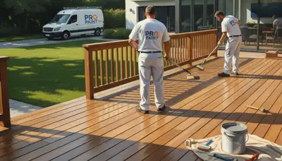 Deck painting service in Lancaster, PA protecting and renewing outdoor wood surfaces