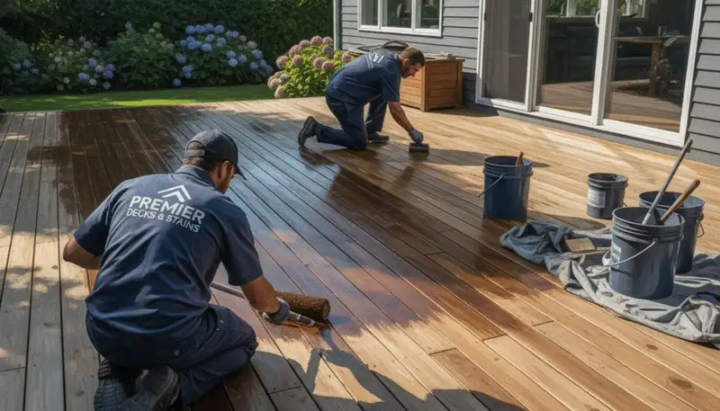 Deck painting service in Lancaster, PA for durable, weather-resistant outdoor wood protection