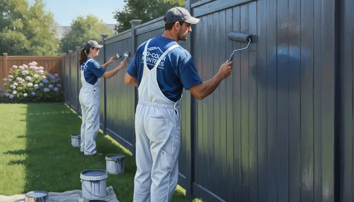 Fence painting in Lancaster, PA by Lancaster Paint Pros for durable, curb-appeal protection